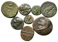 Lot of ca. 8 greek bronze coins / SOLD AS SEEN, NO RETURN!<br><br>nearly very fine<br><br>