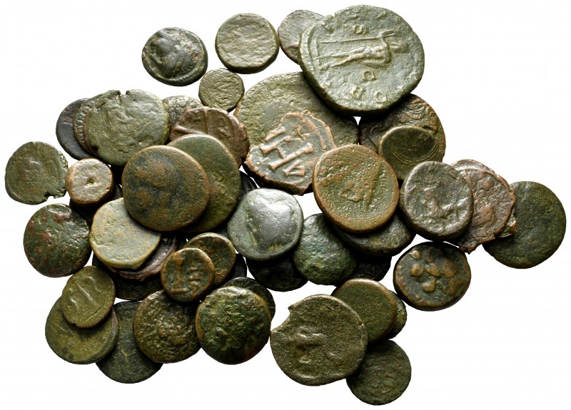 Lot of ca. 50 ancient bronze coins / SOLD AS SEEN, NO RETURN! 

nearly very fi...