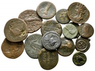 Lot of ca. 16 ancient bronze coins / SOLD AS SEEN, NO RETURN!<br><br>nearly very fine<br><br>