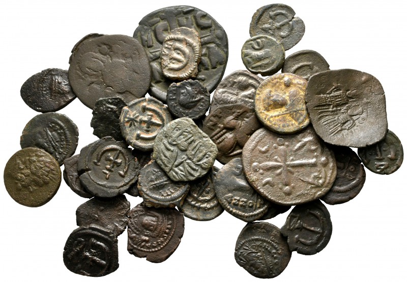 Lot of ca. 35 byzantine bronze coins / SOLD AS SEEN, NO RETURN!

nearly very f...