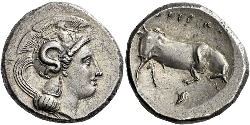 * Greek Coins Lucania, Thurium 

Distater circa 350-300, AR 27 mm, 15.79 g. He...