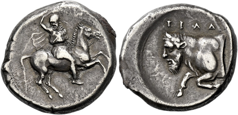 * Greek Coins Sicily, Gela 

Didrachm circa 420-415, AR 20 mm, 8.78 g. Rider g...