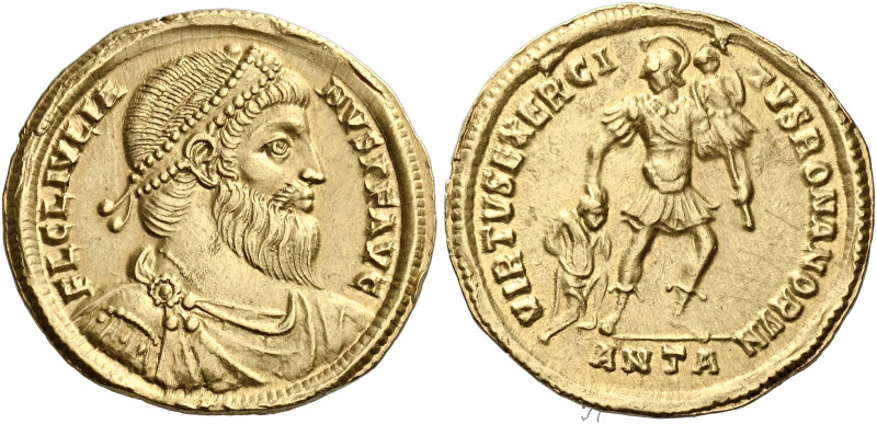 The Roman Empire Julian II augustus, 360–363 

Solidus, Antiochia 361-363, AV ...