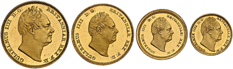 William IV, 1830-1837. 

AV Proof Maundy Set, 1831. Fourpence (3.93g), Threepe...