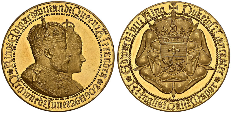 Edward VII, 1902-1910. 

AV Coronation Medal, 1902. By Pinches. Conjoined crow...