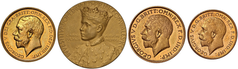 George V, 1910-1936. 

AV & AR Proof Set, 1911. Proof Five Pounds to Maundy Pe...