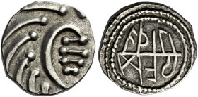 Early Anglo-Saxon Period

Sceatta coinage, Primary phase, c.680-710. AR Sceat, Series C, Aethilred runic type. ‘Porcupine' right, rev. 'Æthiliræd' i...