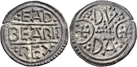 Kings of Kent

Eadberht Praen, 796-798. AR Penny, Three line phase (796-797), Canterbury, Duda. EADBEAR(HT) REX in three lines, rev. DV DA in two li...