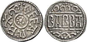 Kings of Mercia

Offa, 757-796. AR Penny, Heavy coinage (c. 792-796), Canterbury, Babba. Rosette in circle, +OFFA REX m, rev. BABBA, m and annulets ...