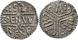 Kings of Mercia

Coenwulf, 796-821. AR Penny, Group I (796-797/8), non portrait type, London, Ibba. m, COENVVLF REX F in three lines, rev. IBBA in a...