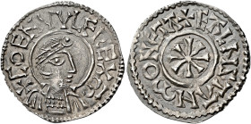 Kings of Mercia

Coenwulf, 796-821. AR Penny, Group III (810-821), portrait type, large flan, Rochester, Ealhstan. Diademed bust right, +COENVVLF RE...