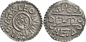 Kings of Mercia

Ceolwulf I, 821-823. AR Penny, Portrait type, East Anglian mint, Wodel. Diademed bust right, +CEOLVVLF REX m, rev. +PODDEL mONETA o...