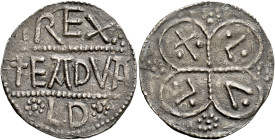 Kings of East Anglia

Eadwald, c.798-800. AR Penny, Mint in East Anglia (Ipswich?), Lul. EADWALD REX in three lines, rev. LVL in compartments of qua...