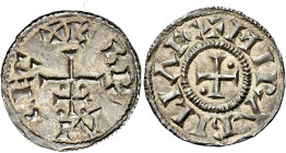 Viking Northumbria

Ebraice / Mirabilia type, c.895-902. AR Penny, York. Patriarchal cross, +E BR ΛI CECE at terminals, rev. small cross, pellets in...