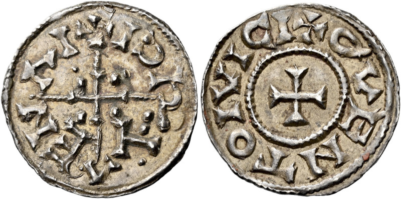 Viking Northumbria

Cnut?, c.895-902. AR Penny, ‘Quentovic’. Small cross with ...