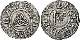 Hiberno-Norse Vikings of York

Regnald Guthfrithsson, 943-944. AR Penny, Triquetra type, York, Brant. Triquetra, +REGNALD CVNVN, rev. Viking standar...