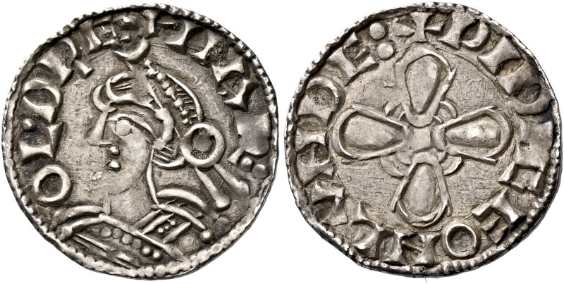 Late Anglo-Saxon

Harold I, 1035-1040. AR Penny, Jewel cross type (1036-1038),...