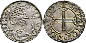 Late Anglo-Saxon

Edward the Confessor, 1042-1066. AR Penny, Pointed helmet type (1053-1056), Winchester, Aestan. Rev. +ÆSTAN ON PINCESTI. 1.30 g. F...
