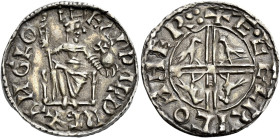 Late Anglo-Saxon

Edward the Confessor, 1042-1066. AR Penny, Sovereign/Eagles type (1056-1059), Hereford, Aegelric. Rev. +Æ.GELRIC ON HER:.. 1.36 g....