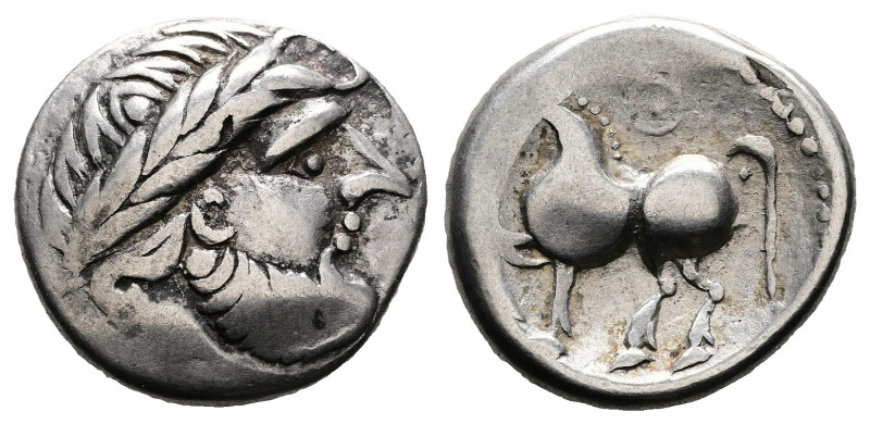 Celts in Eastern Europe, circa 3rd century BC. Silver Tetradrachm (22.6 mm, 11.9...