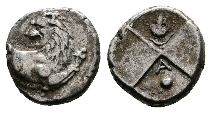 Thrace. Thracian Chersonese, circa 386-338 BC. Silver Hemidrachm (12.7 mm, 2.40 ...