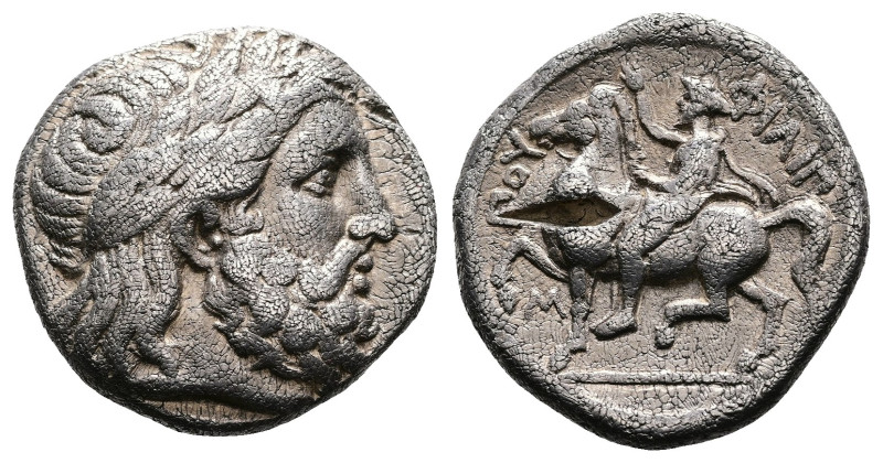 Macedon, kings. Philip II, 356-336 BC. Silver Tetradrachm (24.2 mm, 13.92 g.). A...