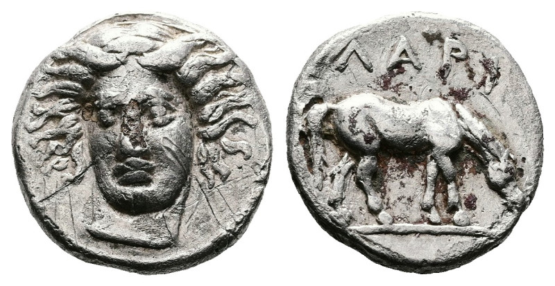 Thessaly. Larissa, circa 356‑342 BC. Silver Plated Drachm (17.5 mm, 4.92 g.). He...