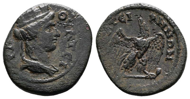 Lydia. Thyateira, Time of Commodus, 177-192 AD. AE (24.2 mm, 6.46 g.). ΘVATЄI-PA...