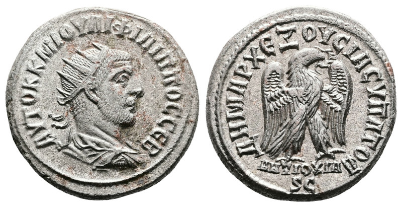 Seleucis and Pieria. Antioch. Philip II Junior, AD 247-249. Billon Tetradrachm (...