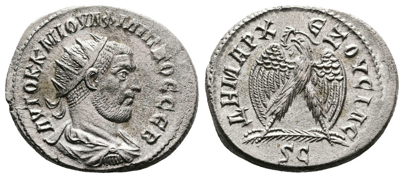 Seleucis and Pieria. Antioch. Philip I, AD 244-249. Billon Tetradrachm (28 mm, 1...