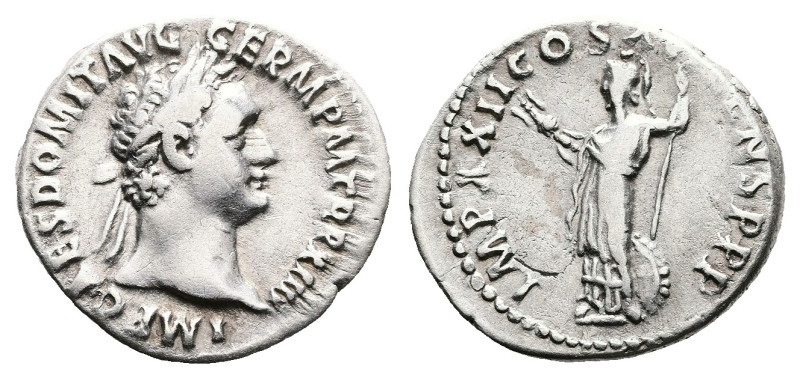 Domitian, AD 81 – 96. AR Denarius (19.2 mm, 3.27 g.). Rome mint, AD 94. IMP CAES...