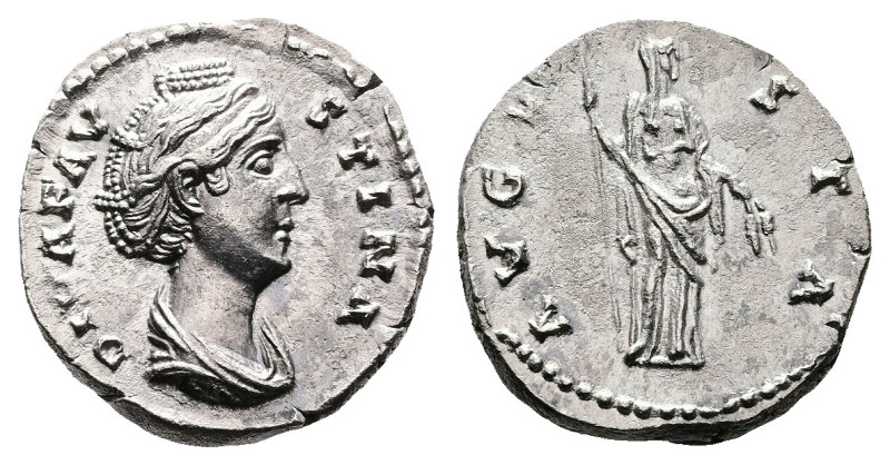 Diva Faustina Senior, died AD 140/1. AR Denarius (17.1 mm, 3.00 g.). Rome mint, ...
