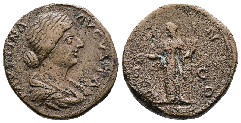 Faustina II Junior, Augusta, AD 147-175. AE Sestertius (29.4 mm, 25.29 g). Rome ...