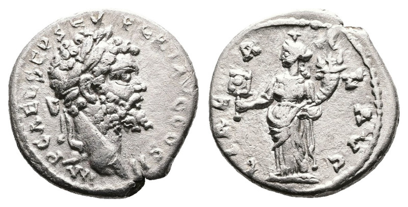 Septimius Severus, AD 193 – 211. AR Denarius (17.4 mm, 3.14 g.). Emesa mint, AD ...