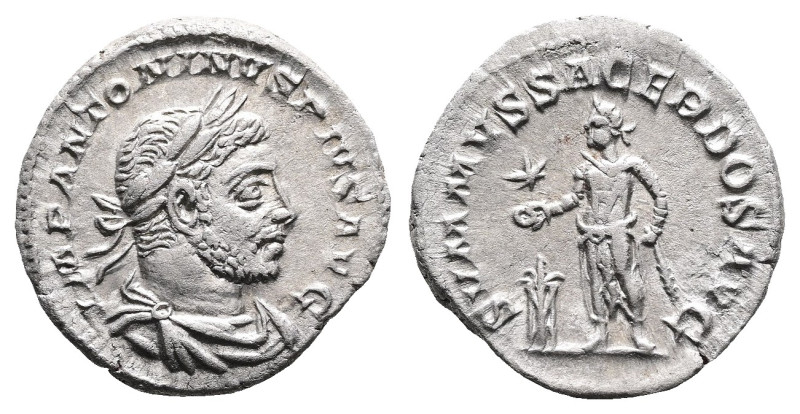 Elagabalus, AD 218-222. Silver Denarius (19 mm, 2.64 g.). Antioch. IMP ANTONINVS...