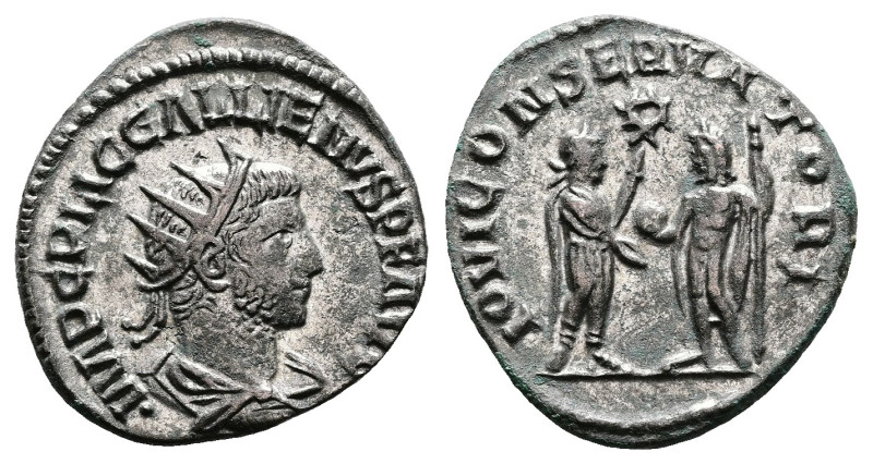 Gallienus, AD 255-256 (Joint reign). Silvered Billon Antoninianus. (20.5 mm, 3.9...