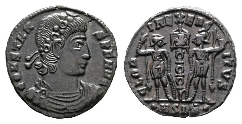 Constans II, AD 337-340. Bronze Follis.(15 mm, 1.52 g.). Siscia. CONSTANS PF AVG...