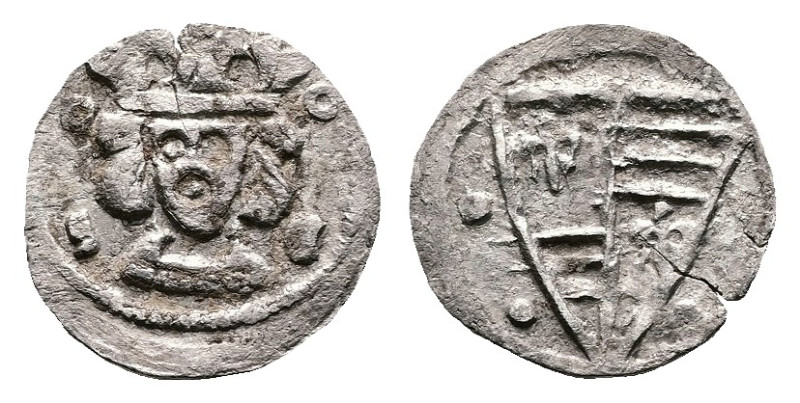 Charles Robert, 1301-1342. Silver Denar (11 mm, 0.34 g.). EK: 24/7/1 C.II.: 33 H...