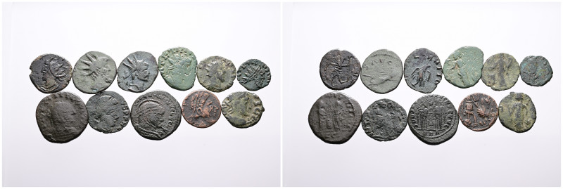 Roman Imperial. Selection of 11 Barbaric Imitations of Bronze Coins. Very fine. ...