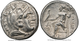 MACEDONIAN KINGDOM. Alexander III the Great (336-323 BC). AR drachm (18mm, 4.21 gm, 1h). NGC Choice XF 4/5 - 2/5, marks. Posthumous issue, Teos, ca. 3...