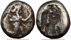 ACHAEMENID PERSIA. Xerxes I-Darius II (ca. 5th century BC). AR siglos (15mm). NGC Choice VF. Lydo-Milesian standard. Sardes, ca. 485-420 BC. Persian k...