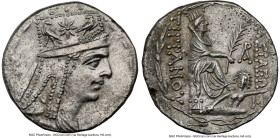 ARMENIAN KINGDOM. Tigranes II the Great (95-56 BC). AR tetradrachm (25mm, 15.85 gm, 11h). NGC Choice AU 5/5 - 2/5. Tigranocerta, ca. 83-70 BC. Diademe...