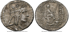 ARMENIAN KINGDOM. Tigranes II the Great (95-56 BC). AR tetradrachm (28mm, 15.52 gm, 1h). NGC Choice XF 4/5 - 2/5, die shift. Tigranocerta, ca. 80-68 B...