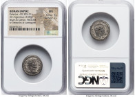 Galerius, as Caesar (AD 305-311). AR argenteus (18mm, 3.00 gm, 5h). NGC MS 5/5 - 2/5. Heraclea, ca. AD 295. MAXIMIAN-VS CAESAR, laureate head of Galer...