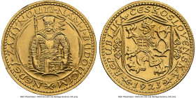 Republic gold Ducat 1923 UNC Details (Cleaned) NGC, Kremnica mint, KM8, Fr-2. First year of type. No serial number. HID09801242017 © 2024 Heritage Auc...