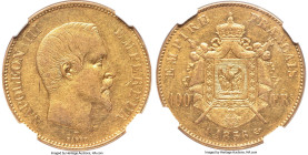 Napoleon III gold 100 Francs 1856-A AU Details (Cleaned) NGC, Paris mint, KM786.1, Gad-1135, F-550/3. HID09801242017 © 2024 Heritage Auctions | All Ri...