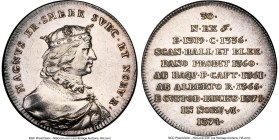 3-Piece Lot of Certified silver "Regents of Sweden" Medals ND (1745-1760) NGC, 1) "Magnus II" Medal - MS61 2) "Karl VIII" Medal - AU55 3) "Christopher...