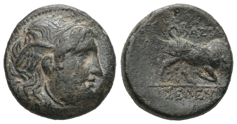 Greek Seleukid Kingdom. Antioch. Seleukos I Nikator 312-281 BC. Bronze Æ . Winge...