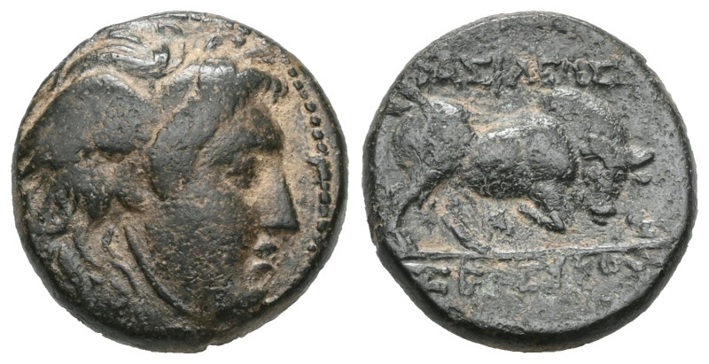 Greek Seleukid Kingdom. Antioch. Seleukos I Nikator 312-281 BC. Bronze Æ . Winge...