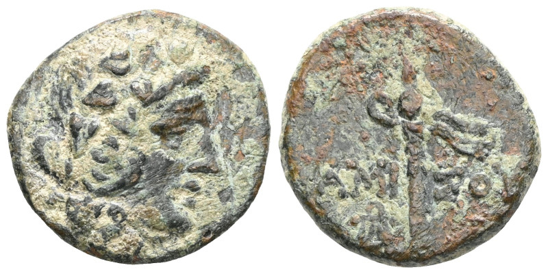Greek Coins PONTUS, Amisos . Circa 85-65 BC. Æ . Head of Perseus right, wearing ...